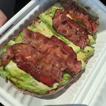 Blk Dot Coffee - Hot Honey Avocado Toast - Coffee & Tea Near Me - Long Beach, California