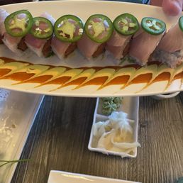Spicy sushi. Spicy sushi.