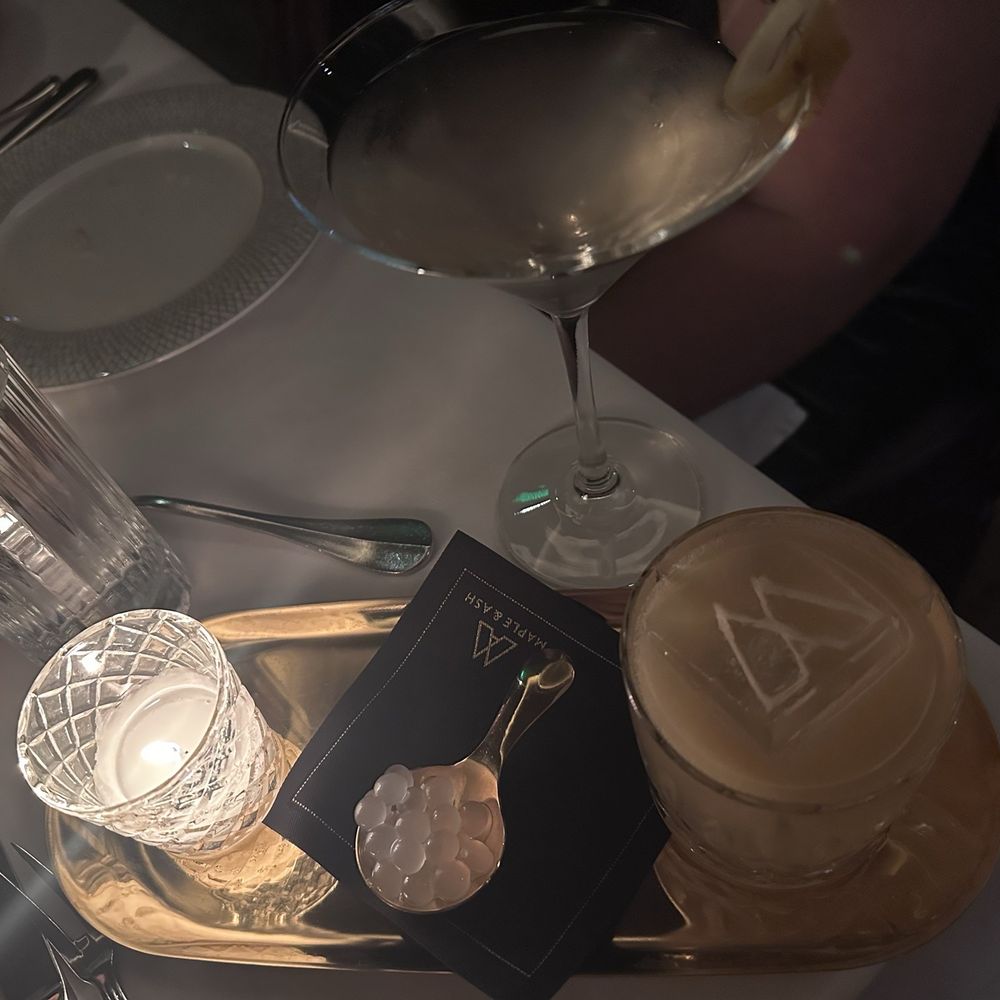 Maple & Ash - Lemon martini and lychee drink - Steakhouses Near Me - Scottsdale, Arizona Maple & Ash - Lemon martini and lychee drink - Steakhouses Near Me - Scottsdale, Arizona