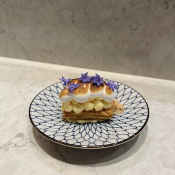 One Fish Raw Bar - Lime curd -- puff pastry, toasted meringue, praline powder - Seafood Near Me - Campbell, California