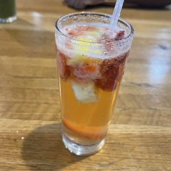Awake - Pineapple and strawberry mimosa - Breakfast & Brunch Near Me - Dallas, Texas