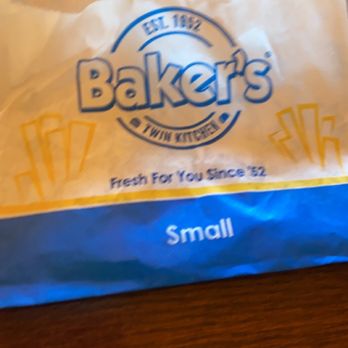 Baker's Drive-Thru - Small fry instead of large - Burgers Near Me - Bloomington, California Baker's Drive-Thru - Small fry instead of large - Burgers Near Me - Bloomington, California