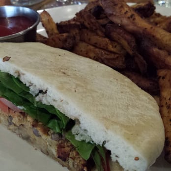 The Wooden Monkey - half a lentil burger with fries - Gluten-Free Near Me - Dartmouth, Nova Scotia The Wooden Monkey - half a lentil burger with fries - Gluten-Free Near Me - Dartmouth, Nova Scotia