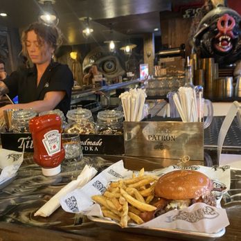 Krazy Kooters - Bacon blue burger and my favorite vacation destination advisor (bartender) is fantastic - Burgers Near Me - San Clemente, California Krazy Kooters - Bacon blue burger and my favorite vacation destination advisor (bartender) is fantastic - Burgers Near Me - San Clemente, California