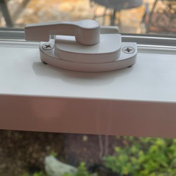 Milgard Windows & Doors - 2 hole in lid enlarged. Lock taken from adj. rooms window had no issues! Unbelievable they did this to fix their 3 yr old mistake! - Windows Installation Near Me - Temecula, California Milgard Windows & Doors - 2 hole in lid enlarged. Lock taken from adj. rooms window had no issues! Unbelievable they did this to fix their 3 yr old mistake! - Windows Installation Near Me - Temecula, California