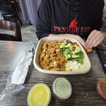 The Bite - Chicken gyro rice bowl - Mediterranean Near Me - San Francisco, California