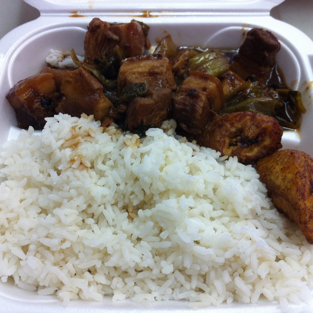 Jamaica Kitchen - Pork & Ham Choy w/ White Rice - Caribbean Near Me - Miami, Florida Jamaica Kitchen - Pork & Ham Choy w/ White Rice - Caribbean Near Me - Miami, Florida