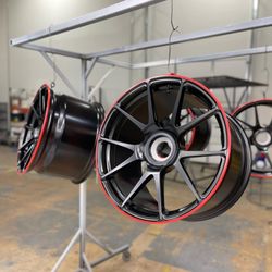 RC Hotcoats Powder Coating - Satin black with gloss red lip