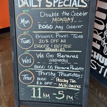 The Peach Cobbler Factory - Daily specials (July 2026) - Desserts Near Me - Richmond, Texas