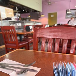 a fork and knife on the table a fork and knife on the table