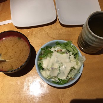 Akebono - Salad with miso soup - Japanese Near Me - Sacramento, California Akebono - Salad with miso soup - Japanese Near Me - Sacramento, California