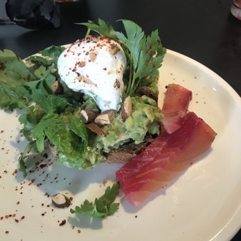 Cafe Dyrehaven - Avocado toast with beetroot cured salmon - Bars Near Me - Copenhagen, 84