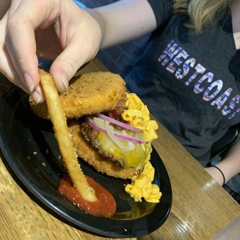 Zombie Burger + Bird - The Walking Ched Burger. Too much! - Burgers Near Me - Des Moines, Iowa Zombie Burger + Bird - The Walking Ched Burger. Too much! - Burgers Near Me - Des Moines, Iowa