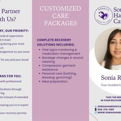 Sonia's Hands of Care - What Sonia's Hands of Care offers you