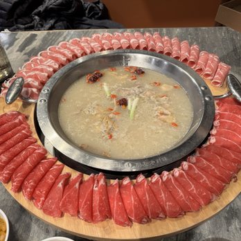 Liuyishou Hot Pot - Liu's beef and lamb platter - Hot Pot Near Me - San Jose, California