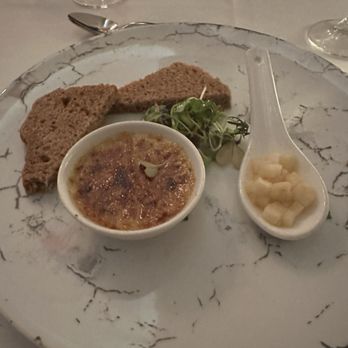 Restaurant Bonaparte - Foie gras crème brûlée - French Near Me - Montreal, Quebec