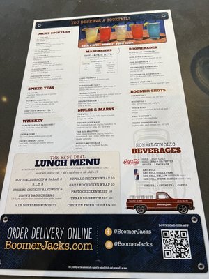 Menu photo 3 BoomerJack's Grill Plano, TX