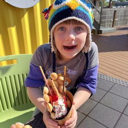 2 Mary's Cafe at the Deck - Bubble waffle ice cream sundae