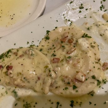 Broadway Bistro - Gorgonzola and pancetta ravioli. What's left of it that is. Amazing!! - Italian Near Me - Nyack, New York Broadway Bistro - Gorgonzola and pancetta ravioli. What's left of it that is. Amazing!! - Italian Near Me - Nyack, New York