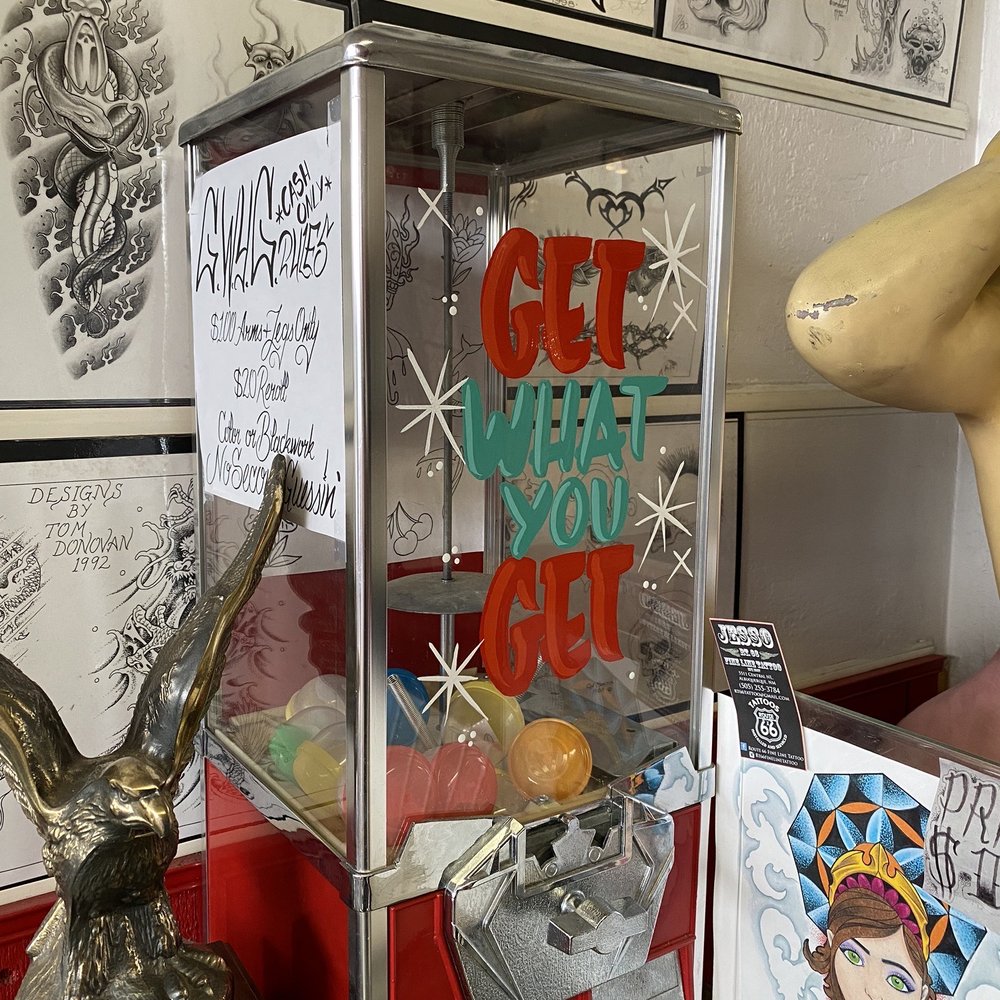 Route 66 Fine Line Tattoo - Get what you get! Fun idea. I may do this. - Tattoo Near Me - Albuquerque, New Mexico