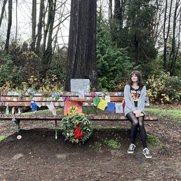 Memorial bench for Kurt Cobain Memorial bench for Kurt Cobain