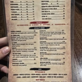 El Arroyo - Drink menu - Mexican Near Me - Sonora, California