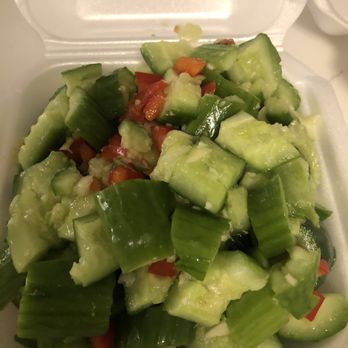 JTYH Restaurant - Cold cucumbers. Very large portion but lacking a bit of flavor. The red pepper does add some sweetness. 3/5 - Chinese Near Me - Rosemead, California JTYH Restaurant - Cold cucumbers. Very large portion but lacking a bit of flavor. The red pepper does add some sweetness. 3/5 - Chinese Near Me - Rosemead, California