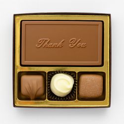 Rosalind Candy Castle - A perfect 3-piece chocolate gift box--handcrafted, elegant, and ideal for thank yous, favors, or sweet treats.