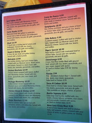 Menu photo 5 Pepe's Bar & Grill Many, LA