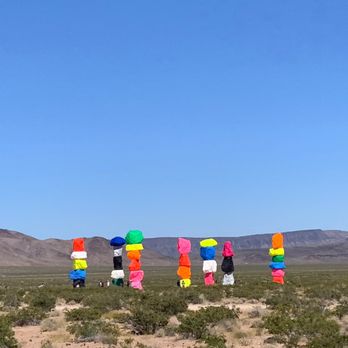Seven Magic Mountains - Almost there - Public Art Near Me - Las Vegas, Nevada Seven Magic Mountains - Almost there - Public Art Near Me - Las Vegas, Nevada