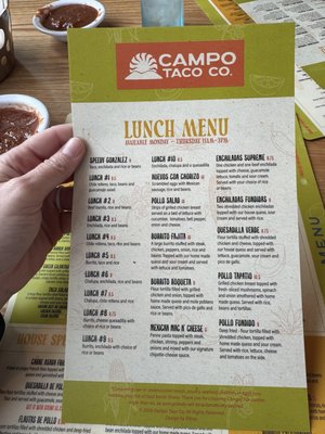Menu photo 3 Campo Taco Co Raleigh, NC Menu photo 3 Campo Taco Co Raleigh, NC