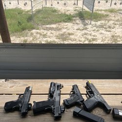 Van Road Gun Range - Glock 34 staccato c duo staccato XC Kimber micro 9mm steel plates
