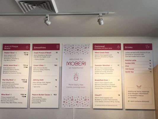 Menu photo 8 Moberi Portland, OR