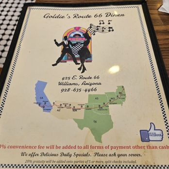 Goldie's Route 66 Diner - Diners Near Me - Williams, Arizona