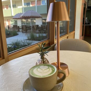 Olive & Rose - Matcha Latte w/ oat milk @yassiG - French Near Me - Long Beach, California