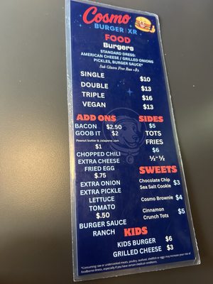 Menu photo 7 Cosmo Burger XR Kansas City, MO