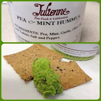 Julienne - Pea & Mint Hummus. Lovely and light for summer. From the little store. - New American Near Me - San Marino, California