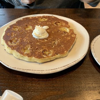 First Watch - Banana and granola pancake- it was HUGE! The side of ham wasn't impressive, especially for the price for $4+ - Breakfast & Brunch Near Me - Troy, Michigan First Watch - Banana and granola pancake- it was HUGE! The side of ham wasn't impressive, especially for the price for $4+ - Breakfast & Brunch Near Me - Troy, Michigan