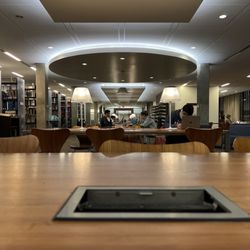 UCLA Charles E Young Research Library - Another view of The Reading Room from my table facing the entrance.