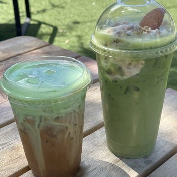 Cafe Mollie - pandan coffee + banana pudding matcha - Coffee & Tea Near Me - Phoenix, Arizona