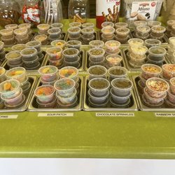Toppings nicely organized