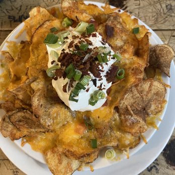 The Peddlers Daughter - Irish nachos! A little weird being on potato chips but good - Irish Pub Near Me - Haverhill, Massachusetts