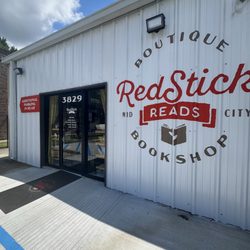 Red Stick Reads - Outside sign