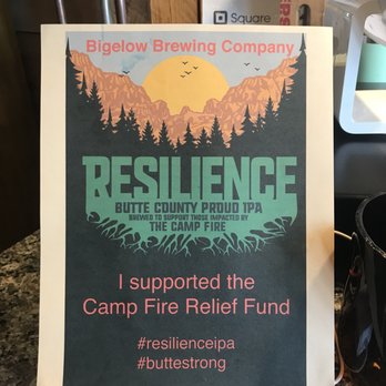 Bigelow Brewing Company - Bigelow Brewing Company is supporting the Camp Fire Relief fund by brewing the Resilience IPA - Breweries Near Me - Skowhegan, Maine Bigelow Brewing Company - Bigelow Brewing Company is supporting the Camp Fire Relief fund by brewing the Resilience IPA - Breweries Near Me - Skowhegan, Maine