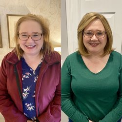 Images by Vincenzo - Hair toppers transform your look! Look at the before and after of our client! She looks fabulous with her new hair!