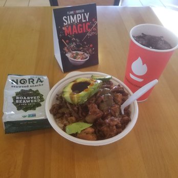 Flame Broiler - Seaweed half chick and beef with avocado. - Asian Fusion Near Me - Santa Ana, California Flame Broiler - Seaweed half chick and beef with avocado. - Asian Fusion Near Me - Santa Ana, California