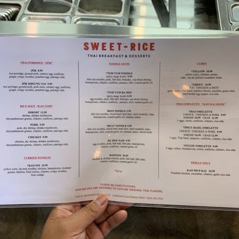 Sweet Rice - Menu - 8/10/19 - Thai Near Me - Gardena, California Sweet Rice - Menu - 8/10/19 - Thai Near Me - Gardena, California