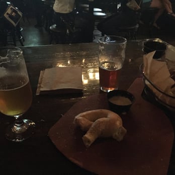 Congregation Brewery & Cocina - Saison Beer and pub pretzel - Pubs Near Me - Pasadena, California
