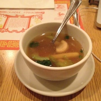 Tai San Chef - (1/2 eaten- sorry I was hungry) veggie soup $1.95 - Thai Near Me - Darien, Illinois