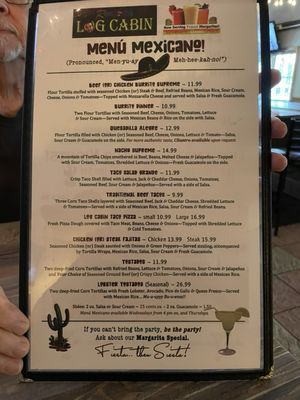 Menu photo 2 Roberto's Log Cabin Lebanon, CT